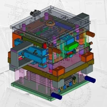 Projeto Molde Injeção Plástico / Produto Corpo Filtro Mercedes