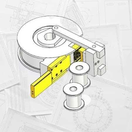 Desenvolvimento Projeto Dispositivo para dobra de tubos – Acoplamento em Dobradeira