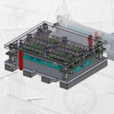 Desenvolvimento Projeto Ferramenta de Estampo Progressiva CDR para o produto Porta Mapas