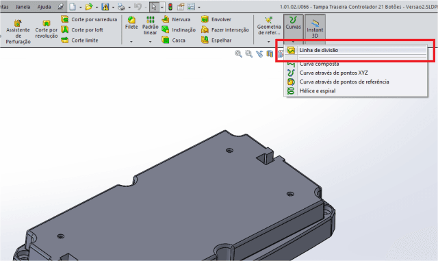 SolidWorks – Trabalhando com o recurso de Curvas